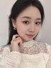 PWL溫柔摩卡慕斯小櫻桃耳環(huán)女輕奢高級感氣質(zhì)耳扣小眾獨特漂亮耳圈 【銀色】香芋紫珍珠櫻桃耳釘 曬單實拍圖