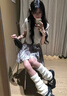 LDBE美式復古V領撞色正肩刺繡短袖T恤女夏季收腰顯瘦休閑上衣高級感潮 灰色 M 【95-110斤】 曬單實拍圖
