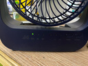ATEnge USB充電風(fēng)扇大風(fēng)力超大容量長(cháng)續航迷你電風(fēng)扇小型桌面臺扇便攜式戶(hù)外落地輕音學(xué)生宿舍家用 六寸藍色 20000毫安 曬單實(shí)拍圖