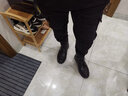 帝力康靴子男真皮加絨秋冬季騎行靴工裝靴防滑拉鏈英倫馬丁靴男高幫男鞋 黑色 四季款增高4.5cm 39 曬單實(shí)拍圖