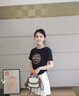 紀詩(shī)哲輕奢品牌包包女包單肩女士單肩真皮斜挎送女友老婆生日情人節禮物 米色拼咖 小包 曬單實(shí)拍圖