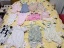 戴維貝拉（DAVE＆BELLA）夏款新品新生兒服裝嬰兒連體衣女寶寶哈衣 天藍色DBW14173-2A 90cm （建議身高80-90cm） 曬單實拍圖