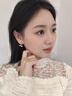 PWL溫柔摩卡慕斯小櫻桃耳環(huán)女輕奢高級感氣質(zhì)耳扣小眾獨特漂亮耳圈 【銀色】香芋紫珍珠櫻桃耳釘 曬單實拍圖