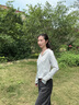 波司登（BOSIDENG）夏季國標時尚防曬衣女防紫外線騎行瑜伽修身外套B250523162 灰水波紋9BY7-格雷系 S 160/84A 體重約100-110斤 曬單實拍圖