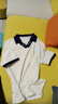 羅蒙（ROMON）涼感短袖t恤女夏季新款韓版寬松大尺碼polo領撞色小個子半袖上衣 杏色 XL 【建議110-120斤】 曬單實拍圖