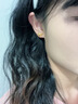 中國黃金（CHINA GOLD）18K金在逃公主耳釘女士蝴蝶結耳飾七夕情人節禮物送女友老婆生日 18K金蝴蝶結耳釘 曬單實拍圖