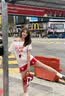 京多夢美式波點斜肩字母短袖t恤女2026夏季新款露肩辣妹高級感寬松上衣 白色 L （90-110斤） 曬單實拍圖