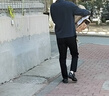 馬克華菲（MARK FAIRWHALE）長(zhǎng)袖T恤男春秋季亨利領(lǐng)純棉寬松衛(wèi)衣男士休閑打底上衣 深灰色 3XL 曬單實(shí)拍圖