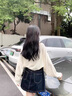 愛麥依夏季鏤空防曬長袖針織衫女裝2025新款寬松空調(diào)衫杏色短款開衫上衣 杏色 S 建議80-90斤 曬單實拍圖