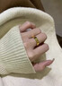 老凰祥百年古法工藝金包銀戒指輕奢款古法素圈金包銀男女對戒港碼 港碼19號 精致加厚加寬款 曬單實拍圖