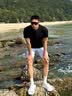 MONPOC黑色健身正肩短袖t恤男款夏季純色運動半袖男裝上衣MOT26黑色XL 曬單實拍圖