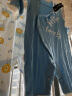 舒贝怡2件装婴儿衣服新夏季薄款连体衣宝宝新生儿童哈衣爬服蓝色 59CM 实拍图