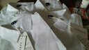 衣品飾衛秋裝新款職場(chǎng)職業(yè)藍色襯衫女商務(wù)長(cháng)袖襯衫女工裝工作白襯衣女正裝 白色 4XL （46）適合141-146斤 曬單實(shí)拍圖