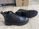 Jeep吉普馬丁靴男中高幫秋季透氣英倫風(fēng)高端真皮皮鞋復古機車(chē)靴工裝鞋 黑色四季款 39 皮鞋碼 曬單實(shí)拍圖