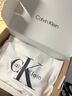 Calvin KleinJeans【純棉廓形】夏季男女情侶休閑通勤ck字母寬松短袖T恤上衣 UB1-太空黑 M 尺碼偏大，建議拍小一碼 曬單實拍圖