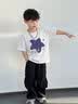 史努比男童短袖t恤夏款2026新款夏季純棉上衣男孩半袖夏裝寶寶衣服童裝 【短袖兩件】牛仔藍 拿板努比_5+白 暈染星星努比_5 120 曬單實拍圖