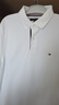 Tommy Hilfiger【鑲邊袖口】26春夏男修身短袖T恤/【撞色翻領(lǐng)】珠地POLO 【鑲邊修身】白色YCF L (推薦：150-165斤) 曬單實拍圖