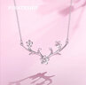 海盜船銀飾項鏈S925銀鎖骨鏈花見(jiàn)鹿銀項鏈女森系鎖骨鏈氣質(zhì)潮情人節禮物 PNR0148 曬單實(shí)拍圖