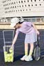 小豬班納（PEPCO）女童夏季套裝2026新款洋氣兒童網眼速干短袖女孩運動輕薄百褶褲裙 【速干涼感短袖褲裙套裝】01 160 【推薦體重80-100斤】 曬單實拍圖