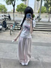 哈魯迪美式波點字母印花純欲風短袖t恤女2026夏季新款辣妹V領短款上衣服 白色 L （80-100斤） 曬單實拍圖