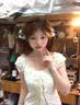 哈魯?shù)咸鹈啦c(diǎn)花邊短袖T恤女韓系溫柔修身假兩件綁帶帶飄帶泡泡袖上衣 杏色 （帶飄帶） XL （100-120斤） 曬單實(shí)拍圖