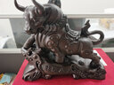 藝永軒黑檀木雕牛擺件大號(hào)實(shí)木質(zhì)雕刻牛氣沖天生肖牛工藝品客廳裝飾禮物 黑檀財(cái)運(yùn)如虹【長(zhǎng)30-13-高26CM】 曬單實(shí)拍圖