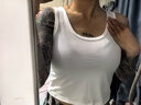 朵伶詩兒【兩件裝】純色小吊帶背心女外穿運(yùn)動夏季修身顯瘦內(nèi)搭短上衣打底 黑色+白色兩件裝 大均碼建議100-130斤 曬單實拍圖