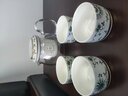 一園 晶瑩茶具套裝 功夫茶具套裝家用玻璃茶杯陶瓷過濾帶蓋茶水分離泡茶杯子禮盒 富貴金蓮晶瑩茶組 曬單實拍圖