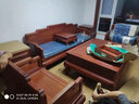 廣典 紅木家具緬甸花梨（學(xué)名：大果紫檀）實(shí)木沙發(fā)明清古典沙發(fā) 豪華型雕花沙發(fā)中式沙發(fā)大戶型 荷花寶座6件套123組合 不含炕幾 曬單實(shí)拍圖