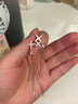 蔻思芙925純銀星星鋯石流蘇耳釘女2026新款輕奢七夕情人節禮物送女友 曬單實拍圖