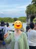 闊色兩穿粉色長袖開衫罩衫圓領t恤薄款26春夏季女慵懶綠色上衣新 淺綠色 L 曬單實拍圖