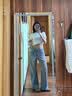 Levi's李維斯26年春夏新款女士美式復古休閑時尚寬松微喇牛仔褲 深藍色 26 (31) 曬單實拍圖