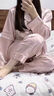 莫代爾冰絲睡衣女2025新款春夏季小香風(fēng)感外穿法式空調房家居服套裝 MRY-0674長(cháng)袖長(cháng)褲-粉色-普通款 M 建議80-98斤 曬單實(shí)拍圖