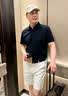 杉杉官方純棉polo衫短袖男款翻領2026新款夏季中年爸爸男士t恤上衣服 黑寶藍 L (175/92A) 曬單實拍圖