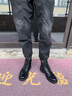 紅蜻蜓 男鞋馬丁靴男新品加絨保暖工裝靴男士高幫潮流皮靴子輕便男靴 黑色-四季款 41 曬單實拍圖