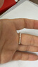 極細2mm珍珠戒指趙露思同款諸暨天然淡水akoya小米珠戒指疊戴排戒 天然正圓極光珍珠戒指 13-15# 曬單實拍圖