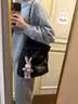 香奈兒（CHANEL）女包 22Bag 小牛皮托特水桶包 斜挎單肩包包女士七夕情人七夕禮物 AS3261-B19059-94305 黑色 金 曬單實拍圖