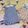 戴維貝拉（DAVE＆BELLA）夏款新品新生兒服裝嬰兒連體衣女寶寶哈衣 天藍色DBW14173-2A 90cm （建議身高80-90cm） 曬單實拍圖