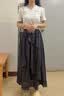 U·R·JEES連衣裙女裝今年最流行的衣服2026新款夏季兩件套裝韓系穿搭裙子 白色T恤+黑色半身裙 兩件套 L 建議100-120斤 曬單實拍圖