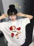 梵昇昱短袖t恤女2026年夏季新款印花蘋果小眾時尚休閑寬松上衣女裝衣服 短袖女【水果小狗】 L 推薦【90-115斤】 曬單實拍圖