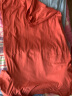 韩彩睡裙女夏季纯棉短袖薄款简约睡衣服女士连衣裙家居裙 番茄红 XL 实拍图