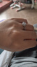 QMXD結婚戒指一對扭臂仿真鉆戒對戒活口可調節婚禮儀式用戒指求婚道具 婚戒一對+蝴蝶結禮盒 曬單實拍圖