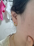 白嵐鏡光耳圈女925銀耳環(huán)耳釘時尚設(shè)計潮流素圈耳飾七夕情人節(jié)禮物送 金色大號 曬單實拍圖