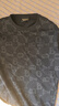 BOY LONDON男女同款短袖字母老花滿印黑色潮牌T恤N01126 黑色 L 曬單實拍圖