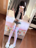 大眼睛衣服皮卡丘夏動漫美少女可愛卡通短袖t恤女高腰緊身顯胸 粉眼睛 M 曬單實拍圖