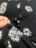 MO&Co.夏季V領(lǐng)開衩立裁印花長裙MBA2DRST29 摩安珂moco 黑底白花色 XS 曬單實拍圖