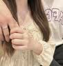 禮意久久【鑲施華洛世奇水晶】情侶對戒男女款一對戒指表白生日禮物女士 【星點心動對戒】七夕情人節禮物高級小眾女生成人禮物 【鑲施華洛世奇水晶】高級感輕奢送女朋友送男朋友禮物 曬單實拍圖