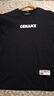 GENANX閃電潮牌夏季新品t恤男簡約風純色字母LOGO印花情侶款短袖男百搭T 黑色 L 【寬松版】請參考尺碼或客服 曬單實拍圖