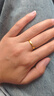 中國珠寶（Sino gem）黃金戒指足金百搭情侶對戒三金求結婚戒生日情人節(jié)禮物送女友老婆 約2.55g磨砂素圈戒指女戒 曬單實拍圖