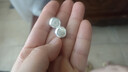 AJIDOU阿吉豆耳釘女款小銀豆金屬拉絲耳扣歐美風(fēng)小眾輕奢配飾耳環(huán) 曬單實(shí)拍圖